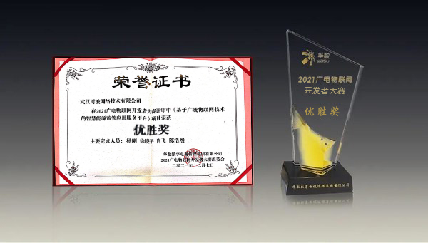 获奖 | 时波网络在广电物联网开发者大赛中获优胜奖